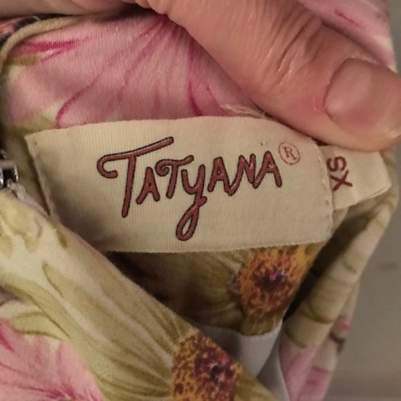 Tatyana Fit and Flare pink and blue floral dress - Picture 6 of 6